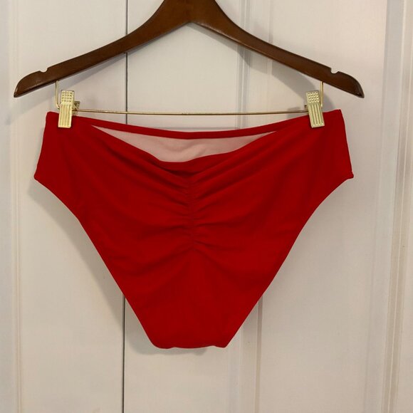 Cupshe Red High Waist Bikini Bottoms Size Large New - Picture 5 of 9